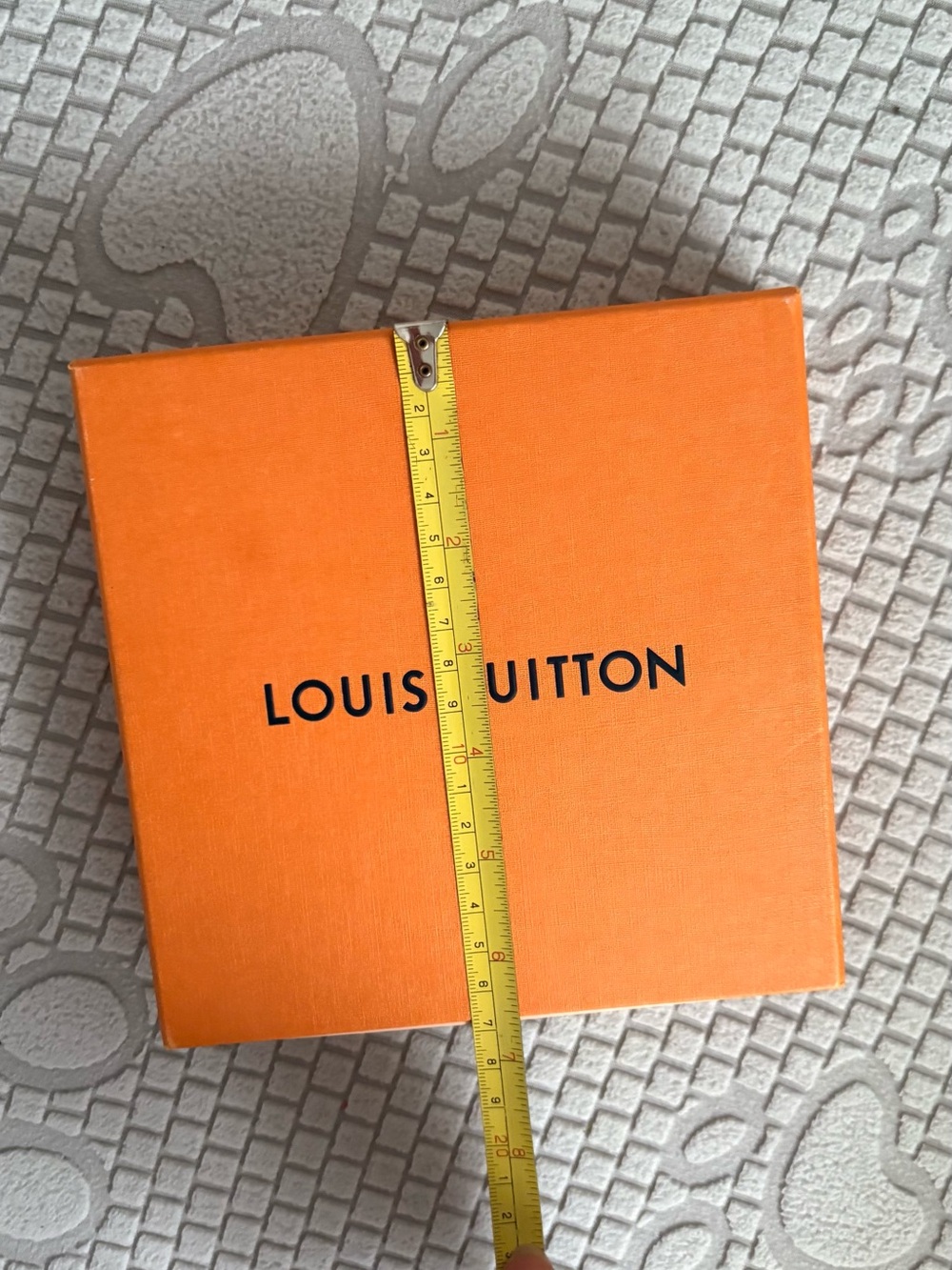 Louis Vuitton Orange Gift Box with Black Logo